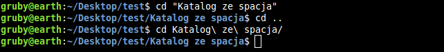 Polecenie cd