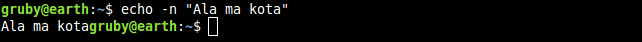 Polecenie echo