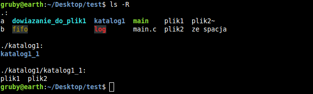 ls - Wyświetlenie zawartości katalogu