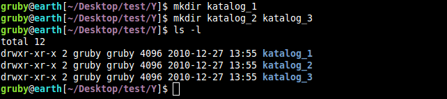 Polecenie mkdir