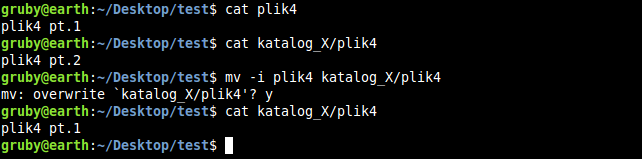 Polecenie mv