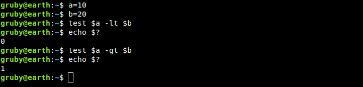 Polecenie test