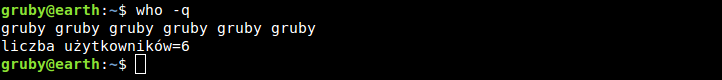 Polecenie who