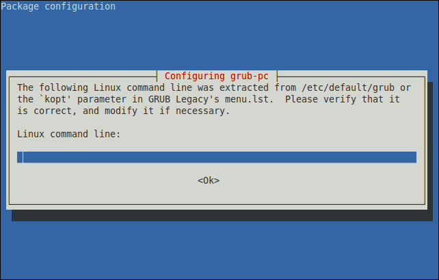 dpkg-reconfigure grub-pc