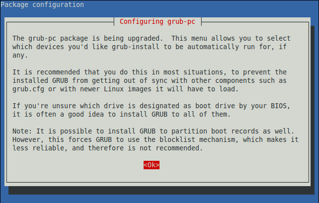 dpkg-reconfigure grub-pc