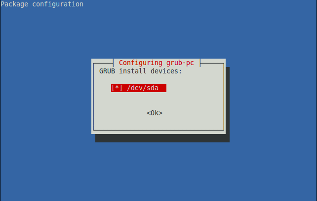 dpkg-reconfigure grub-pc