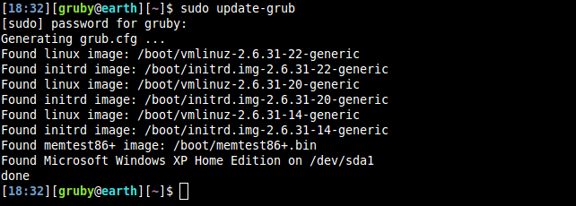 update-grub